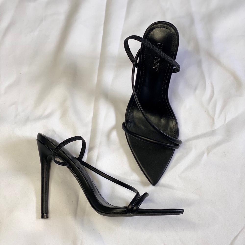 Black Strappy Heels